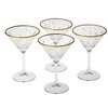 Komplet kieliszków do Martini PASABAHCE Timeless Gold 230ml