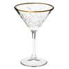 Komplet kieliszków do Martini PASABAHCE Timeless Gold 230ml Materiał Szkło