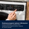 Pralko-suszarka ELECTROLUX EW7W5607AP 700 SteamCare AutoDose Funkcje Funkcje parowe, Sterowanie smartfonem, Silnik inwerterowy, Opóźnienie startu pracy, Wyświetlacz elektroniczny, Autodozowanie