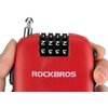 Zapięcie rowerowe ROCKBROS 32420981001 Linka Czerwony Długość [mm] 940