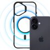 Etui XLINE MagSystem Satin Guardx do Apple iPhone 16 Przezroczysto-czarny Typ Etui magnetyczne