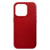 Etui FIXED MagLeather MagSafe do Apple iPhone 15 Pro Czerwony