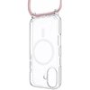 Etui FIXED MagPure Neck MagSafe do Apple iPhone 16 Plus Przezroczysty + różowa smycz Model telefonu iPhone 16 Plus