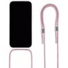 Etui FIXED MagPure Neck MagSafe do Apple iPhone 16 Przezroczysty + różowa smycz Seria telefonu iPhone