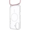 Etui FIXED MagPure Neck MagSafe do Apple iPhone 16 Przezroczysty + różowa smycz Model telefonu iPhone 16