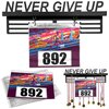 Wieszak na medale i numery startowe GOCKOWIAK Never give up Samoprzylepny Nie
