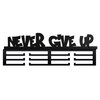 Wieszak na medale GOCKOWIAK Never give up Kolor Czarny