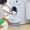 Kosz na pranie GOCKOWIAK Aida 25L Biało-szary Materiał Tworzywo sztuczne