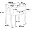 Szafka GOCKOWIAK Skive Modern Oak Maksymalne obciążenie [kg] 25