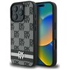 Etui DKNY Checkered Pattern & Printed Stripes do Apple iPhone 16 Pro Czarny