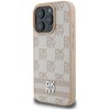Etui DKNY Checkered Pattern & Printed Stripes do Apple iPhone 16 Pro Różowy Seria telefonu iPhone