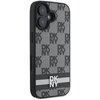 Etui DKNY Checkered Pattern & Printed Stripes do Apple iPhone 16 Czarny Kompatybilność Apple iPhone 16