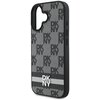 Etui DKNY Checkered Pattern & Printed Stripes do Apple iPhone 16 Czarny Typ Etui nakładka