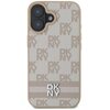 Etui DKNY Checkered Pattern & Printed Stripes do Apple iPhone 16 Różowy Model telefonu iPhone 16