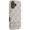 Etui DKNY Checkered Pattern & Printed Stripes do Apple iPhone 16 Różowy Kompatybilność Apple iPhone 16