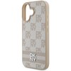Etui DKNY Checkered Pattern & Printed Stripes do Apple iPhone 16 Różowy Typ Etui nakładka