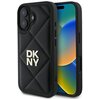 Etui DKNY Quilted Stack Logo do Apple iPhone 16 Czarny