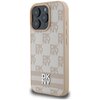 Etui DKNY Checkered Pattern & Printed Stripes do Apple iPhone 16 Pro Max Różowy Seria telefonu iPhone