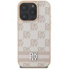 Etui DKNY Checkered Pattern & Printed Stripes do Apple iPhone 16 Pro Max Różowy Model telefonu iPhone 16 Pro Max