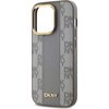 Etui DKNY Leather Checkered Mono Pattern MagSafe do Apple iPhone 14 Pro Beżowy Typ Etui magnetyczne