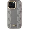 Etui DKNY Leather Checkered Mono Pattern MagSafe do Apple iPhone 14 Pro Beżowy Seria telefonu iPhone