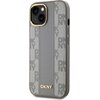 Etui DKNY Leather Checkered Mono Pattern MagSafe do Apple iPhone 14 Beżowy Model telefonu iPhone 14