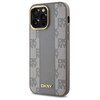 Etui DKNY Leather Checkered Mono Pattern MagSafe do Apple iPhone 14 Pro Max Beżowy Seria telefonu iPhone