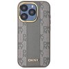 Etui DKNY Leather Checkered Mono Pattern MagSafe do Apple iPhone 15 Pro Beżowy Kompatybilność Apple iPhone 15 Pro