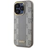 Etui DKNY Leather Checkered Mono Pattern MagSafe do Apple iPhone 15 Pro Max Beżowy Model telefonu iPhone 15 Pro Max