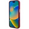 Etui GUESS Silicone Script Metal Logo do Apple iPhone 16 Pro Bordowy Dominujący kolor Bordowy