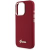 Etui GUESS Silicone Script Metal Logo do Apple iPhone 16 Pro Bordowy Typ Etui nakładka