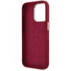 Etui GUESS Silicone Script Metal Logo do Apple iPhone 16 Pro Bordowy Gwarancja 24 miesiące