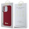 Etui GUESS Silicone Script Metal Logo do Apple iPhone 16 Pro Bordowy Marka telefonu Apple