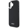 Etui DKNY Plain Silver Logo MagSafe do Apple iPhone 16 Czarny Typ Etui nakładka