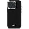 Etui DKNY Plain Silver Logo MagSafe do Apple iPhone 16 Pro Max Czarny Model telefonu iPhone 16 Pro Max