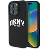 Etui DKNY Silicone White Printed Logo MagSafe do Apple iPhone 16 Pro Max Czarny
