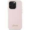 Etui GUESS Silicone Script Metal Logo & Frame do Apple iPhone 16 Pro Max Różowy Model telefonu iPhone 16 Pro Max