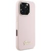 Etui GUESS Silicone Script Metal Logo & Frame do Apple iPhone 16 Pro Max Różowy Kompatybilność Apple iPhone 16 Pro Max