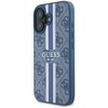Etui GUESS 4G Printed Stripes MagSafe do Apple iPhone 16 Niebieski Seria telefonu iPhone