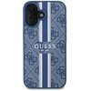 Etui GUESS 4G Printed Stripes MagSafe do Apple iPhone 16 Niebieski Model telefonu iPhone 16