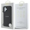 Etui GUESS Grained Gold Ring MagSafe do Apple iPhone 16 Czarny Marka telefonu Apple