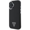 Etui GUESS Grained Triangle MagSafe do Apple iPhone 16 Czarny Seria telefonu iPhone