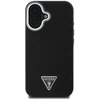 Etui GUESS Grained Triangle MagSafe do Apple iPhone 16 Czarny Model telefonu iPhone 16