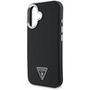 Etui GUESS Grained Triangle MagSafe do Apple iPhone 16 Czarny Typ Etui nakładka