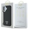 Etui GUESS Grained Triangle MagSafe do Apple iPhone 16 Czarny Marka telefonu Apple