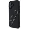 Etui KARL LAGERFELD 3D Rubber Signature do Apple iPhone 16 Czarny
