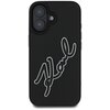 Etui KARL LAGERFELD 3D Rubber Signature do Apple iPhone 16 Czarny Seria telefonu iPhone