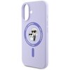Etui KARL LAGERFELD Silicone Karl&Choupette Ring MagSafe do Apple iPhone 16 Fioletowy Typ Etui nakładka