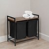 Kosz na pranie GOCKOWIAK Hanoi Black 80L Czarny Wysokość [cm] 67