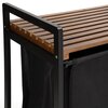 Kosz na pranie GOCKOWIAK Hanoi Black 80L Czarny Pokrywa Tak